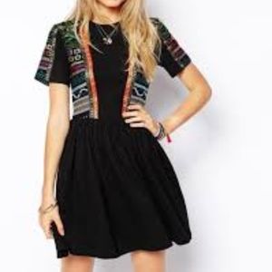 ASOS premium embroidered dress
